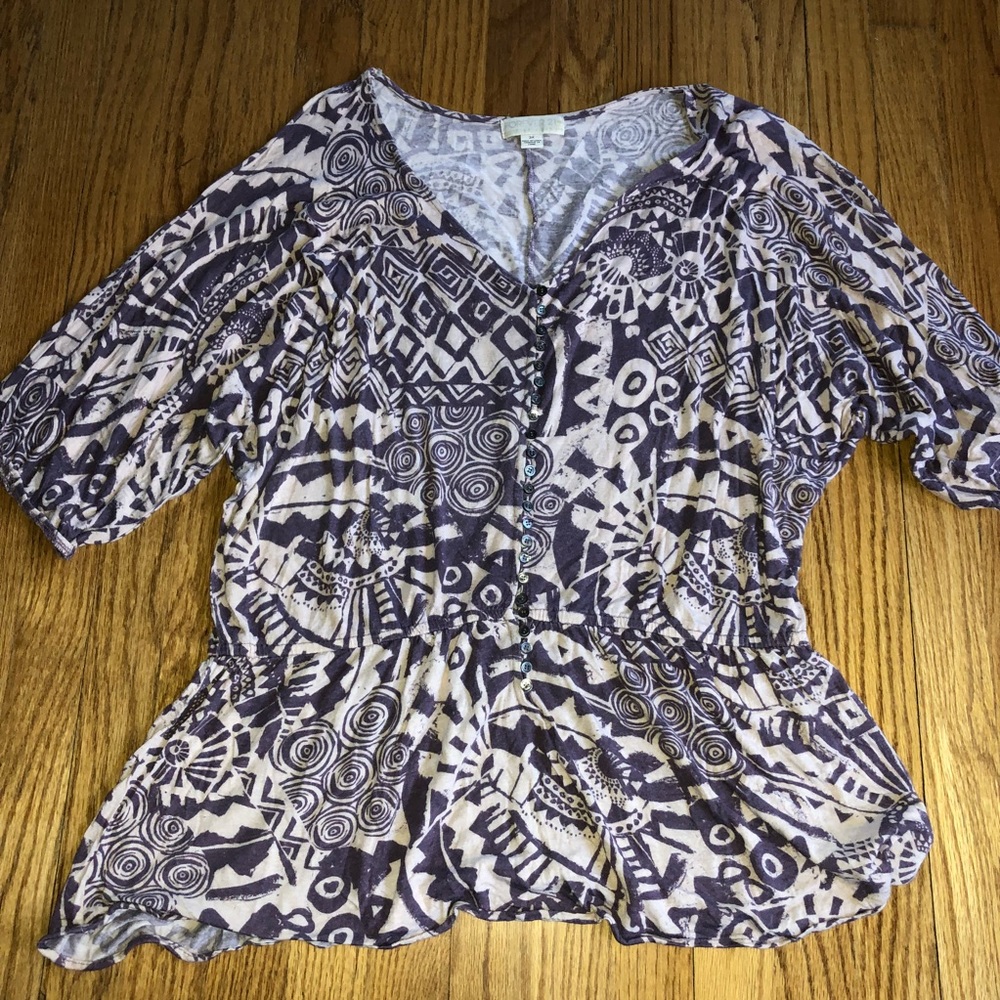 Tribal printed top